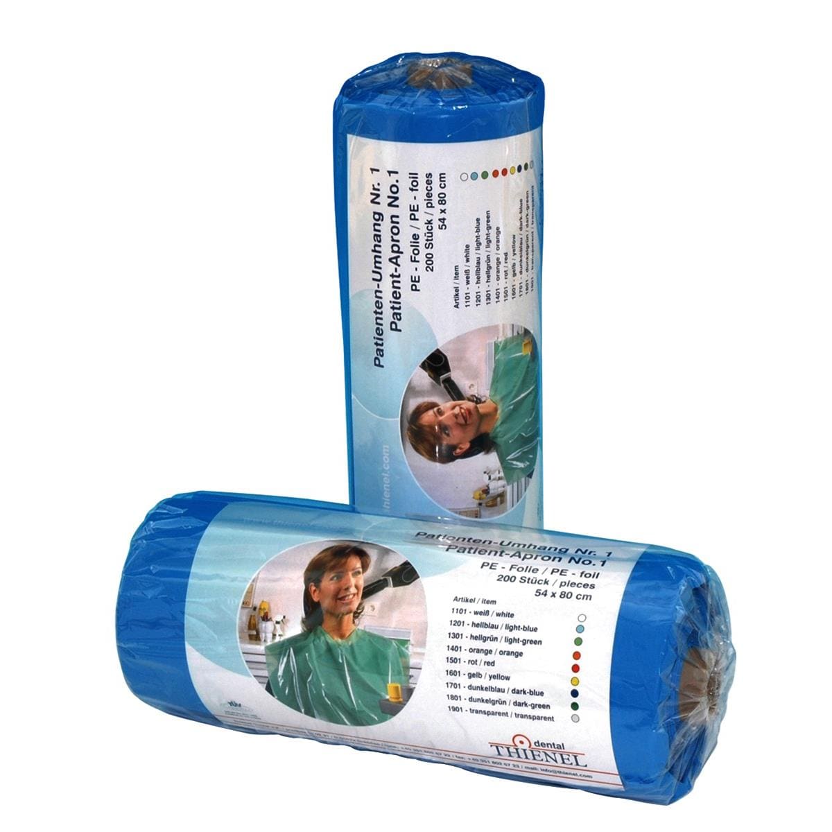 Bibs Patient Disposable Blue 200pk