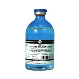 InjectablesWater for injection 100ml Glass vial single