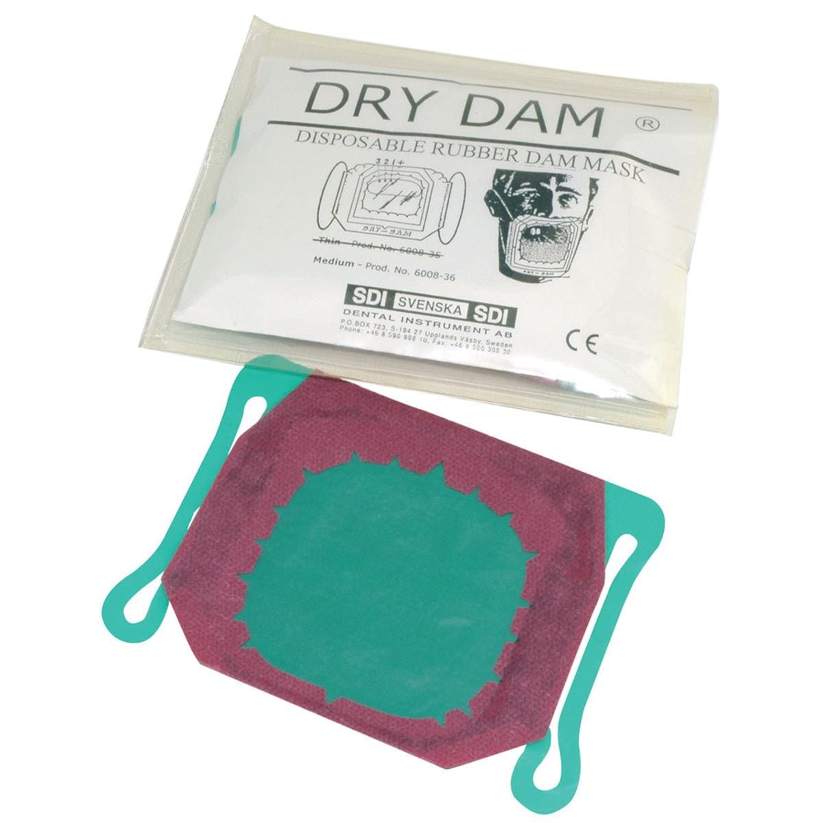 Rubber Dam Dry Dam Disposable Masks Medium 25pk