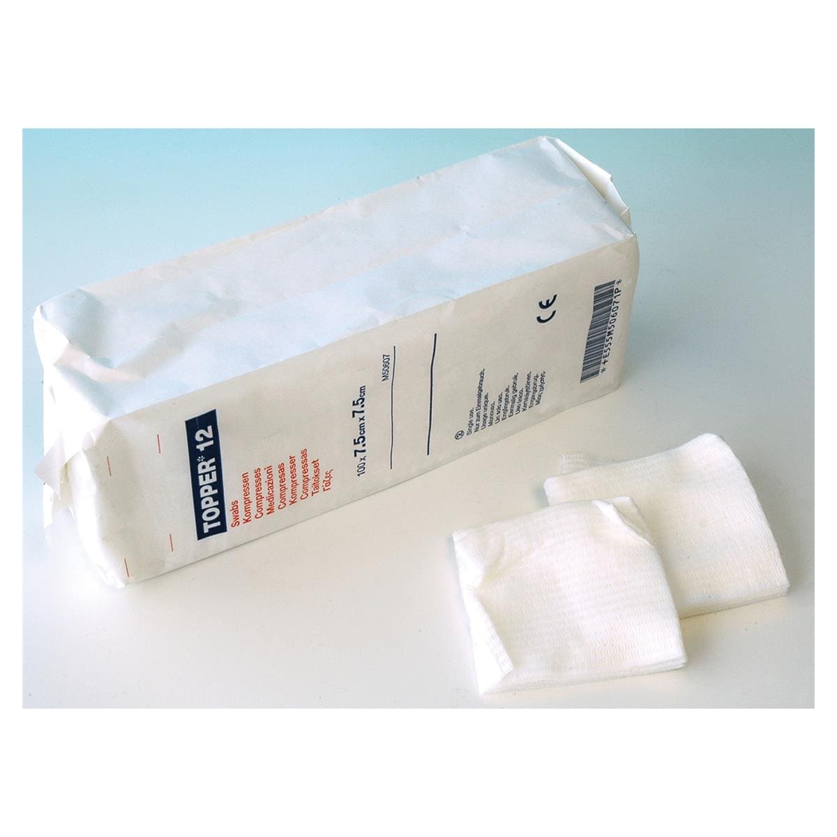 Topper 12 Swabs 7.5 x 7.5cm 100pk