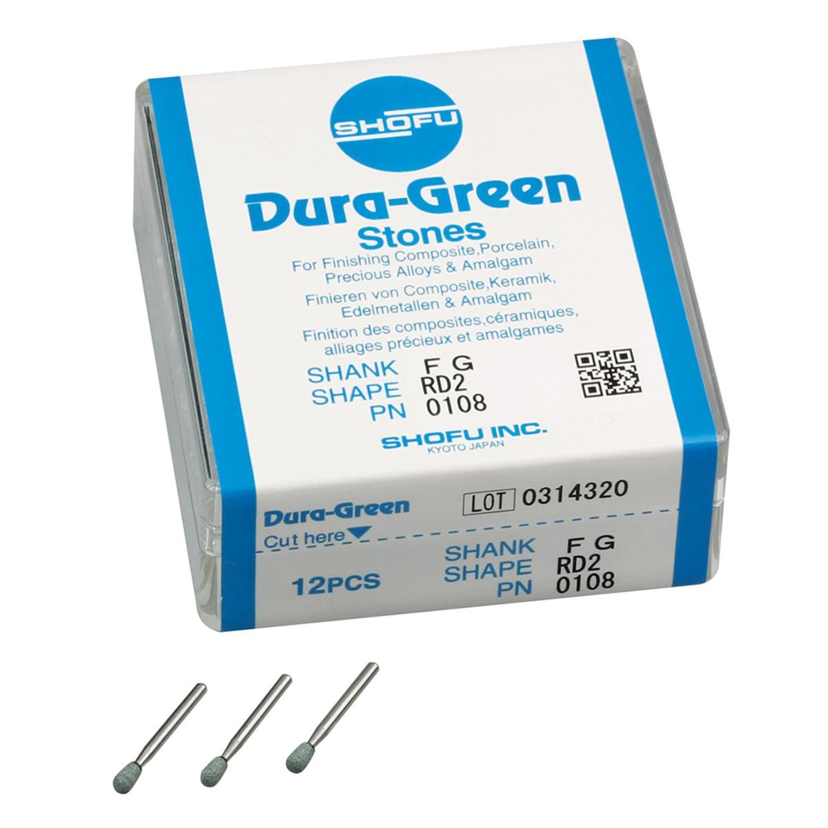 Dura-Green Polishing Stone RD2 0108 FG 12pk