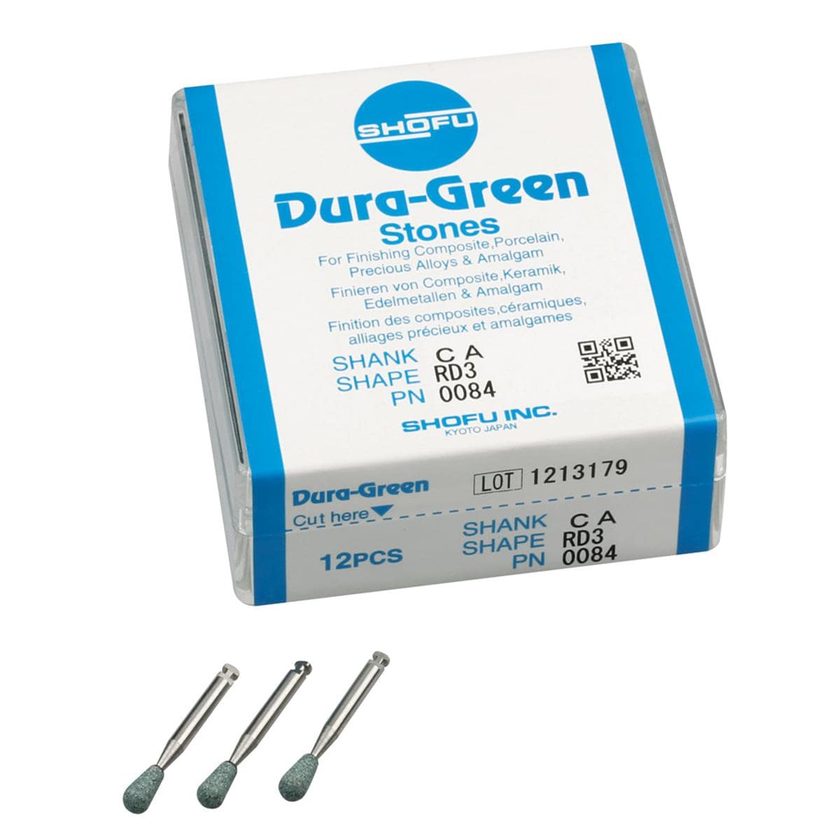 Dura-Green Polishing Stone 0084 RD3 CA 12pk