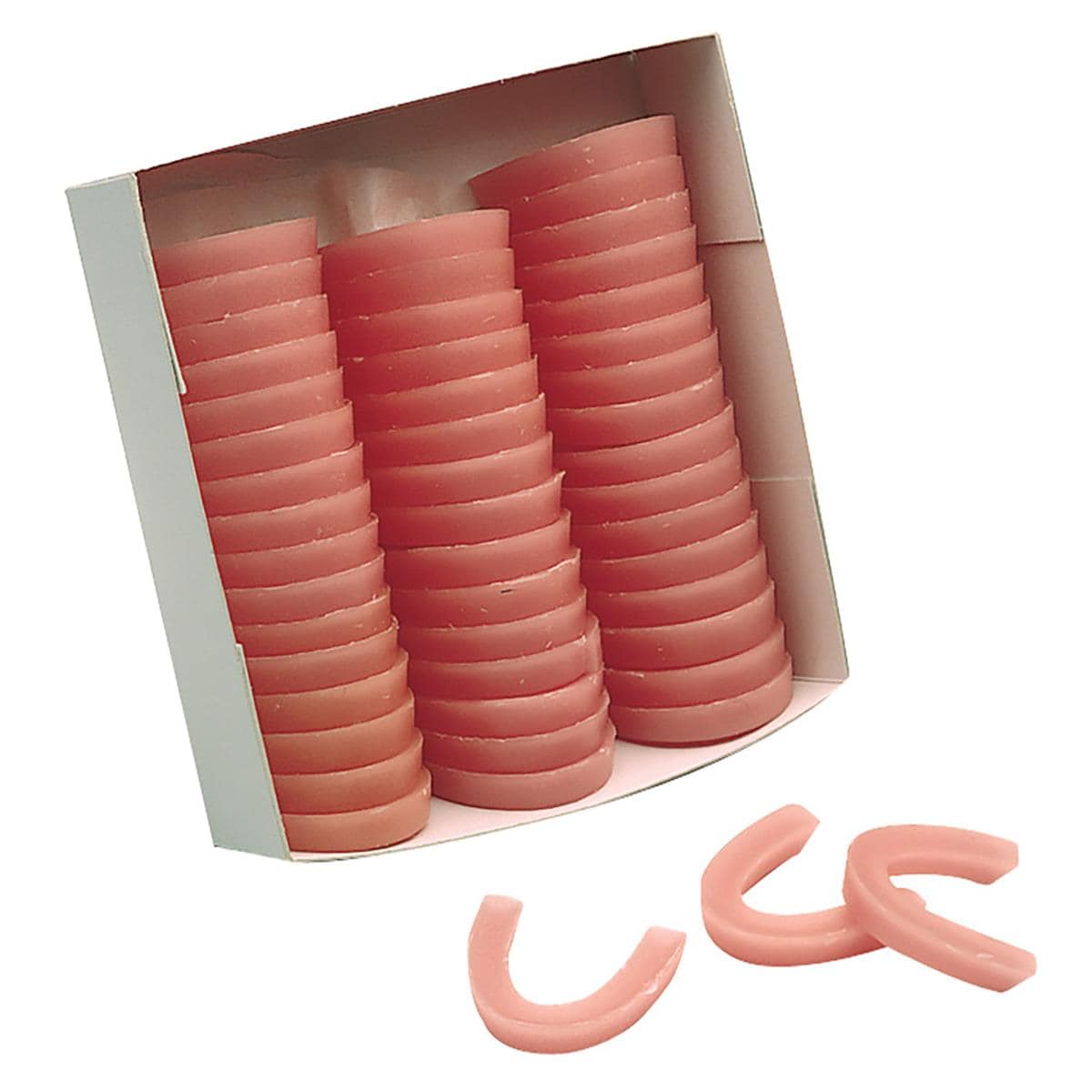 Wax Bite Blocks Curved Pink 50pk