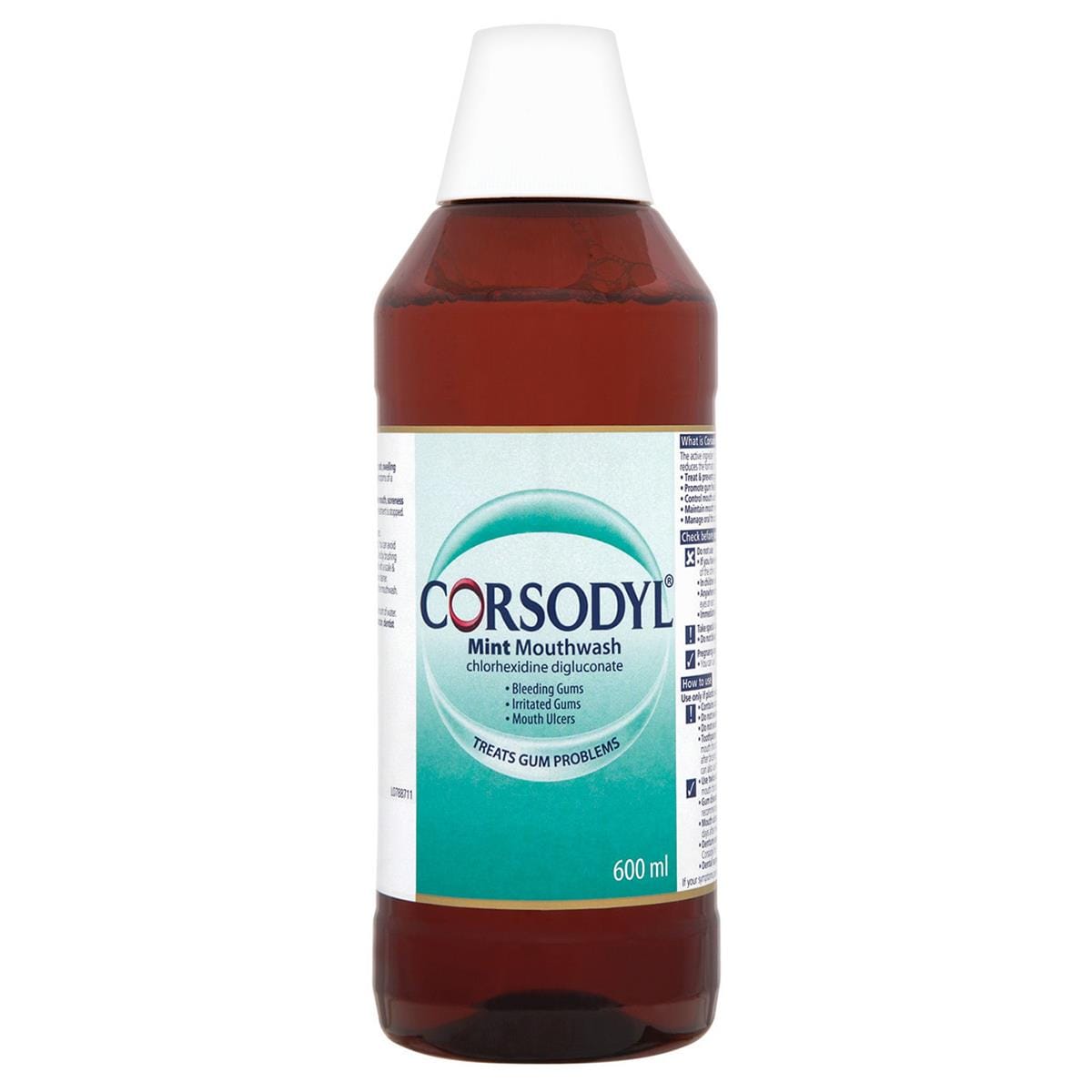 Corsodyl Mouthwash Mint Single 600ml