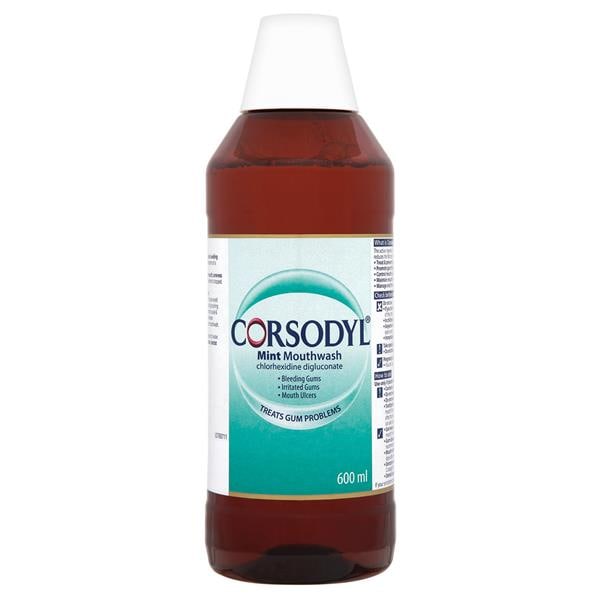 Corsodyl Mouthwash Mint Single 600ml