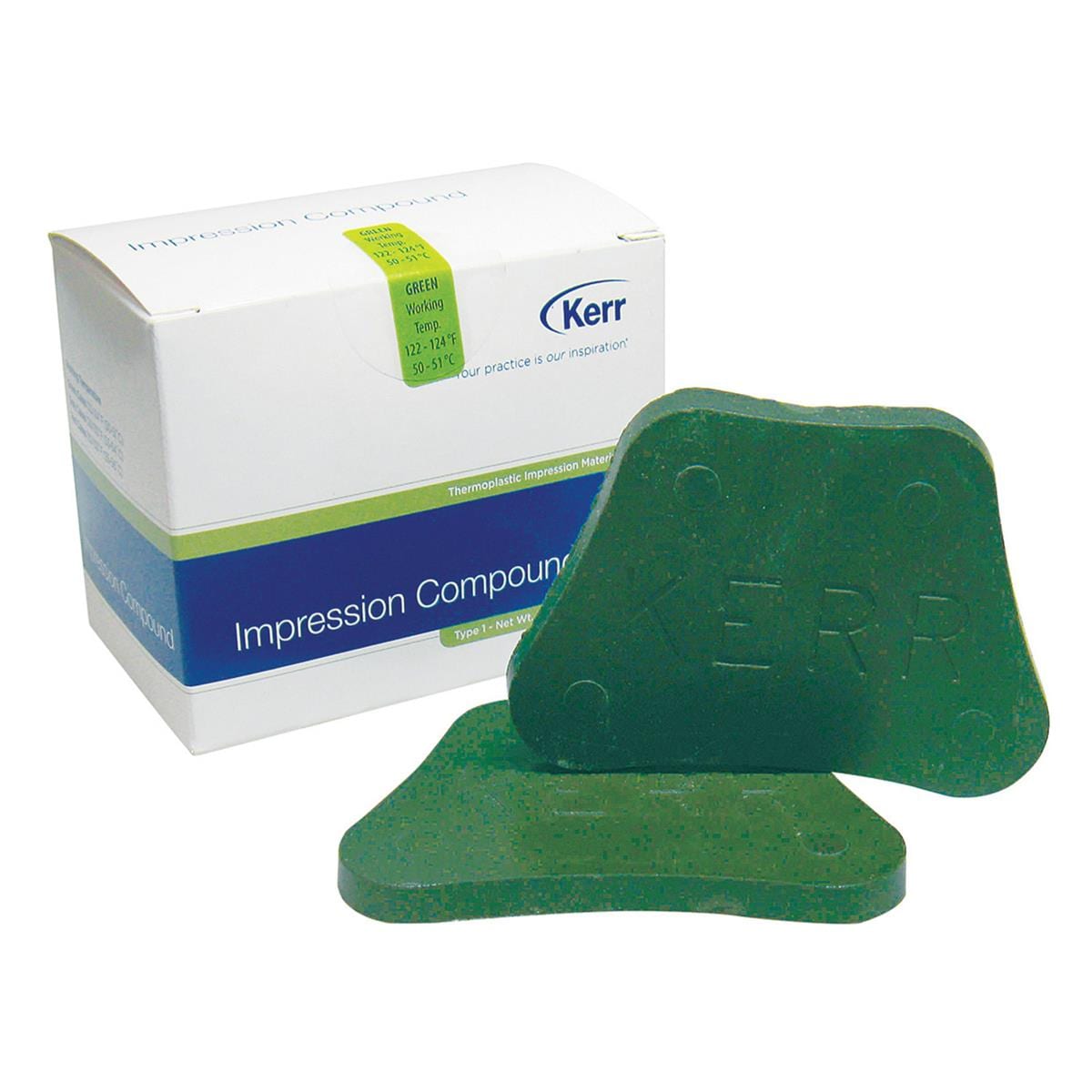 Kerr Impression Compound Cake Green 8pk