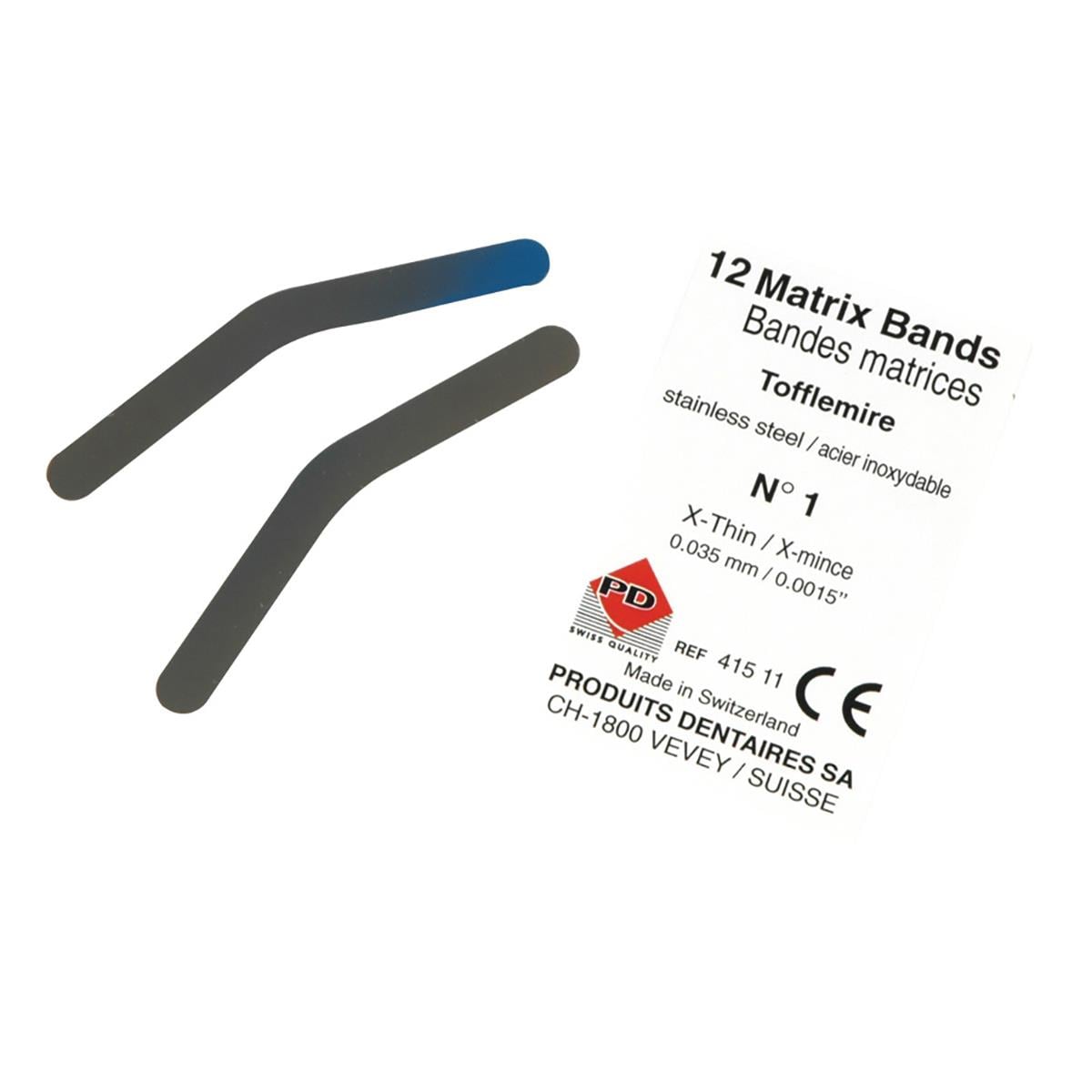 Tofflemire Bands No 1 0.0015 PD 12pk