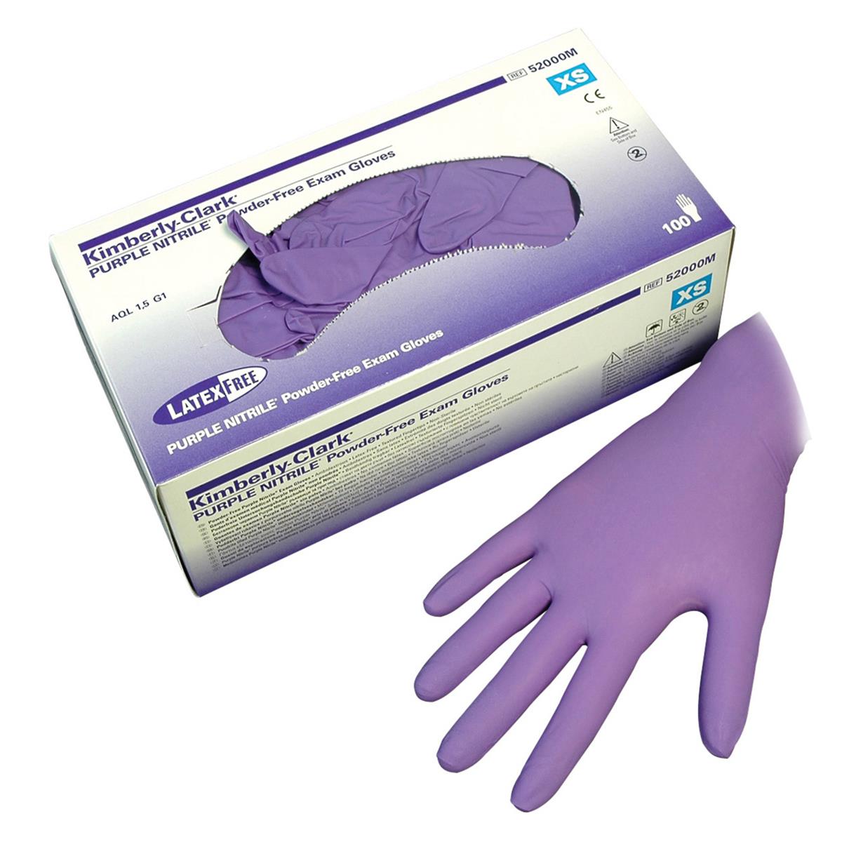 Gloves Safeskin Purple Nitrile Powder 