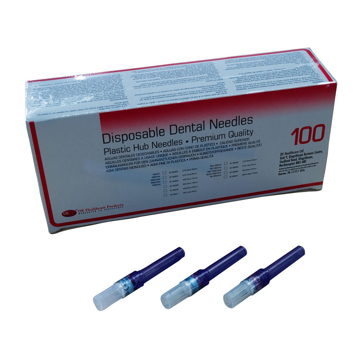 DEHP Needles Plastic Hub Disposable 27G Short 100pk