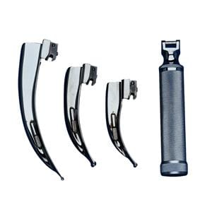 Laryngoscope Mackintosh, 3 blade set