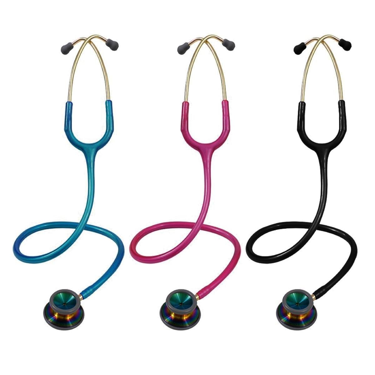 Spirit Stethoscope Adult Stainless Steel Chestpiece Blue Tube