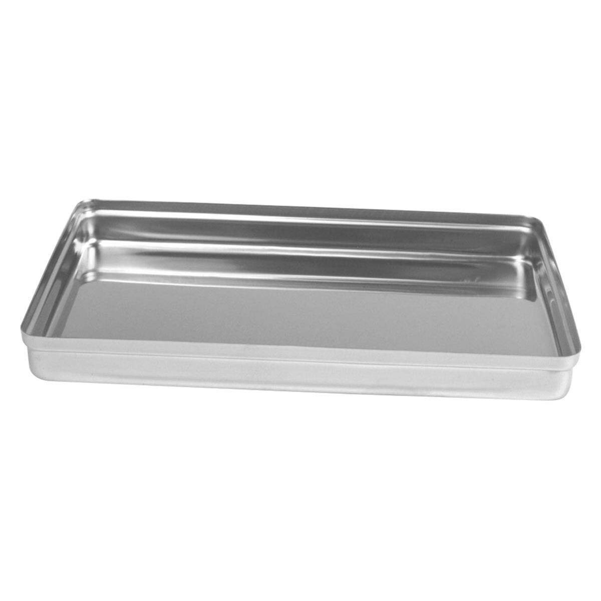 HS Instrument Tray Stainless Steel Solid Lid 18 x 28cm