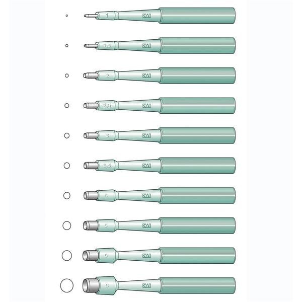 KAI Disposable Biopsy Punch 3.5mm 20pk