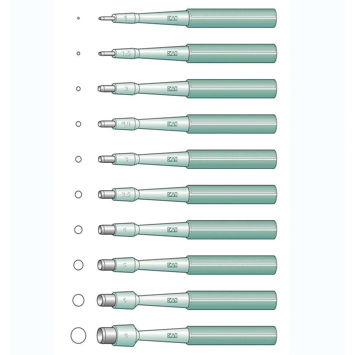 KAI Disposable Biopsy Punch 5mm 20pk