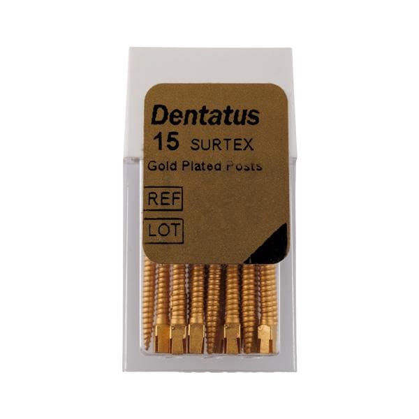 Dentatus Gold Post Size 4 Extra Long 15pk