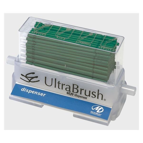 Microbrush Ultrabrush 2.0 Dispenser Kit Reg 100pk