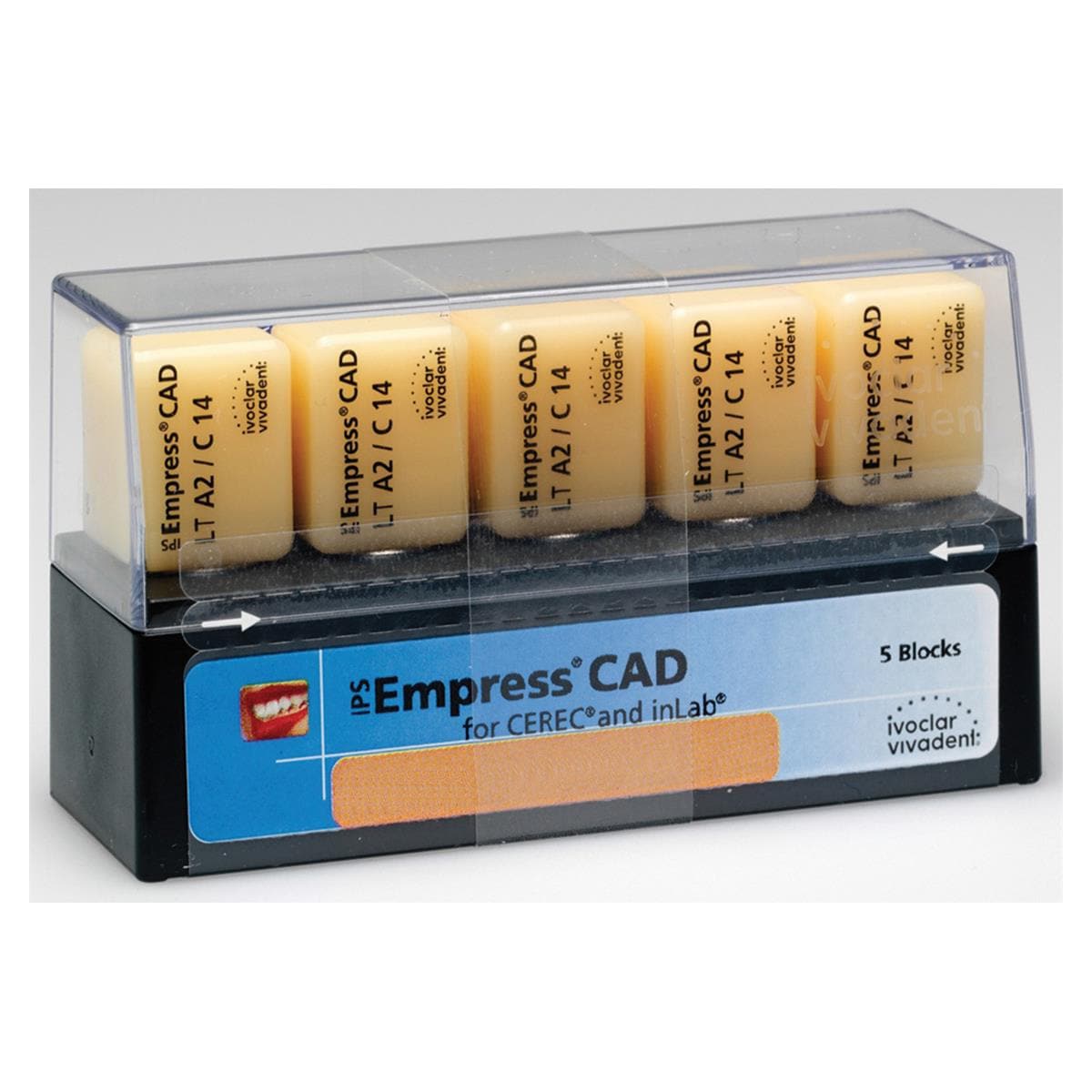 IPS Empress CAD CEREC/inLab (LT) Low Translucency Block Shade A1 Size I12 5pk