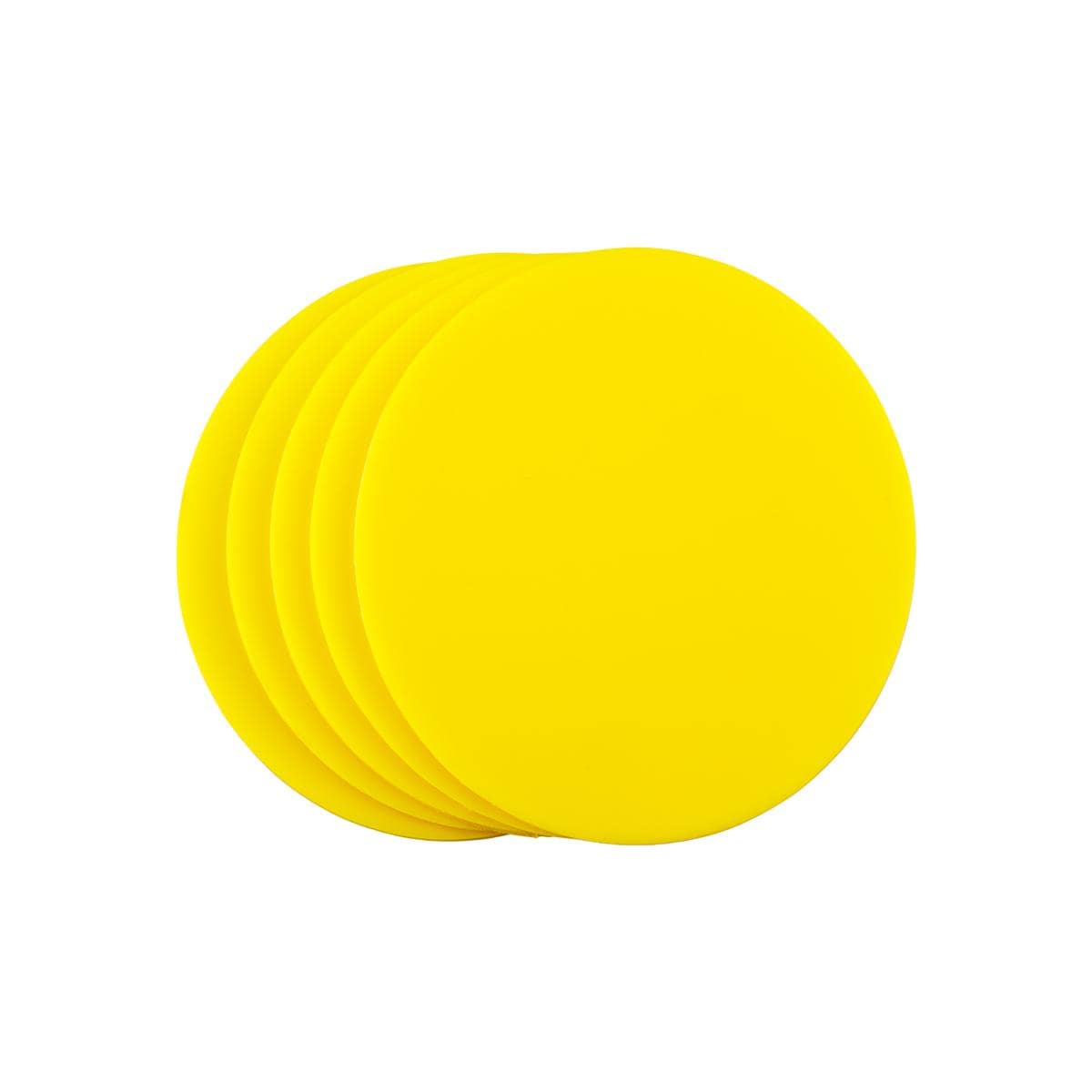 Eva Gum Blanks Yellow 4mm 5pk