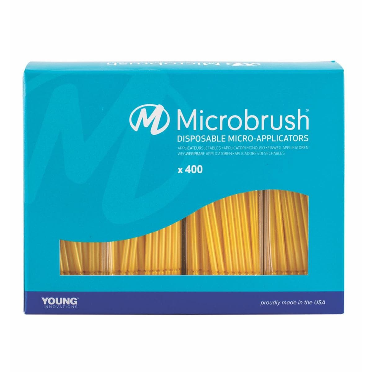 Microbrush Plus Fine Yellow 400pk