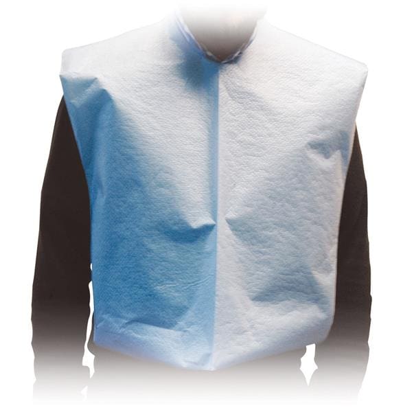 Standard Tissue & Plastic Bib Azure 80pk