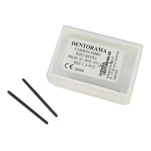 Dentorama Carbon Fibre Post Rfl Size 1 6/PK