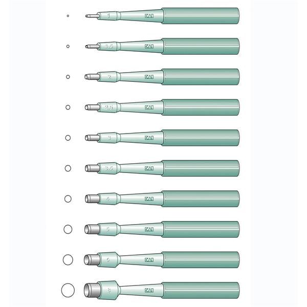 KAI Disposable Biopsy Punch 1mm 20pk