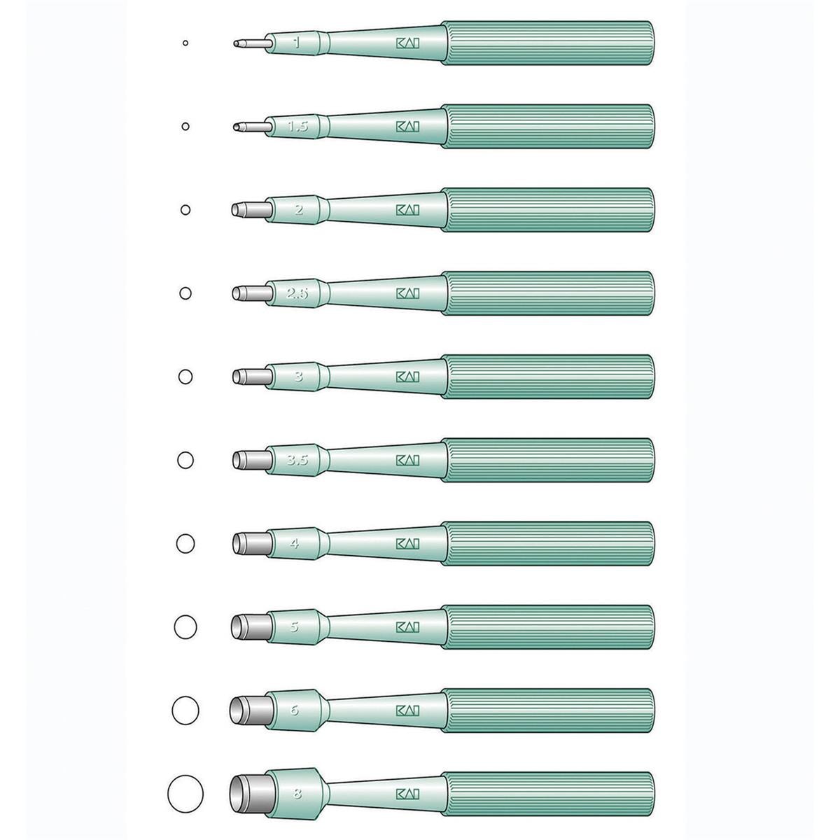 KAI Disposable Biopsy Punch 1.5mm 20pk