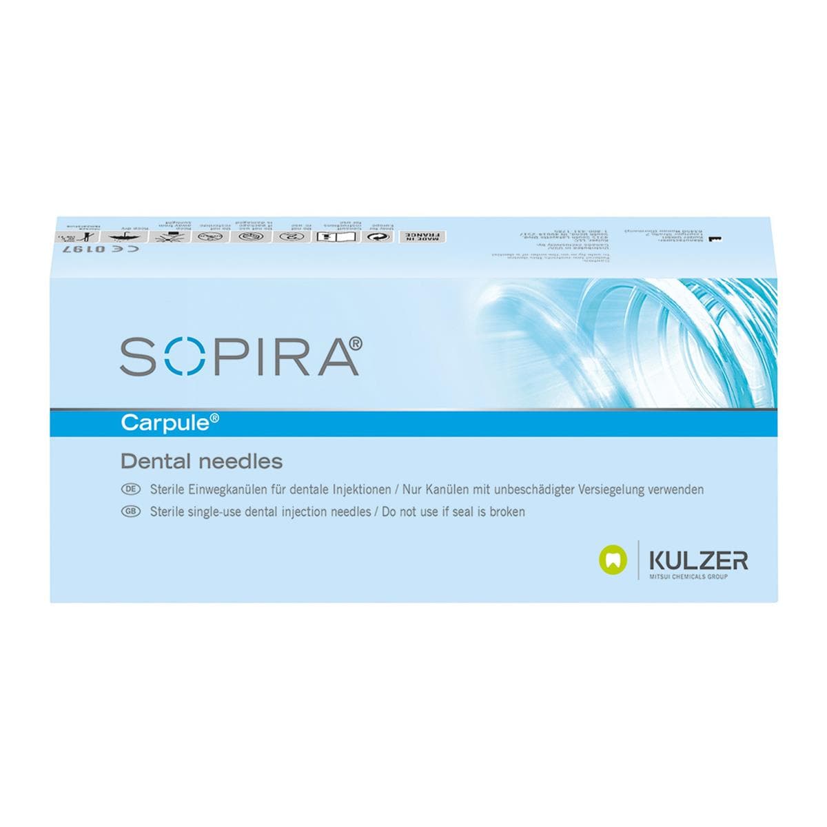 Sopira Carpule Needle 30G 21mm Short 100pk