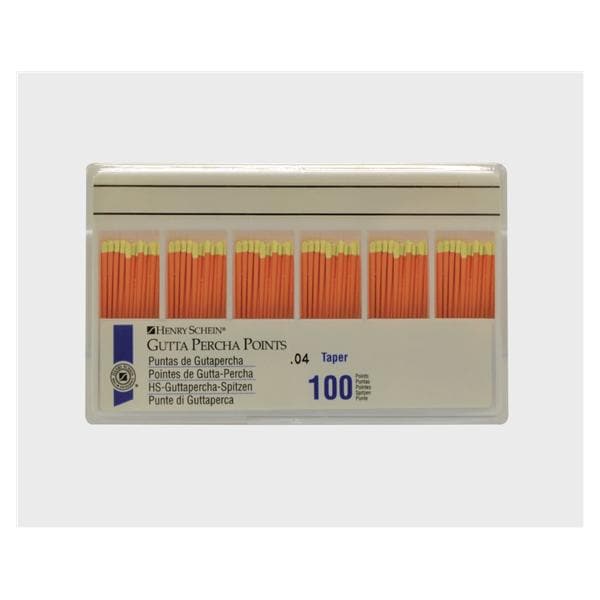 HS Gutta Percha Taper 04 Size 20 100pk - Henry Schein Dental