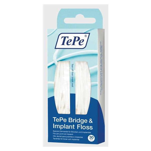 TePe Bridge & Implant Floss 30 Piece 10pk