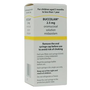 Buccolam Oral Syringe 2.5mg 0.5ml 4pk