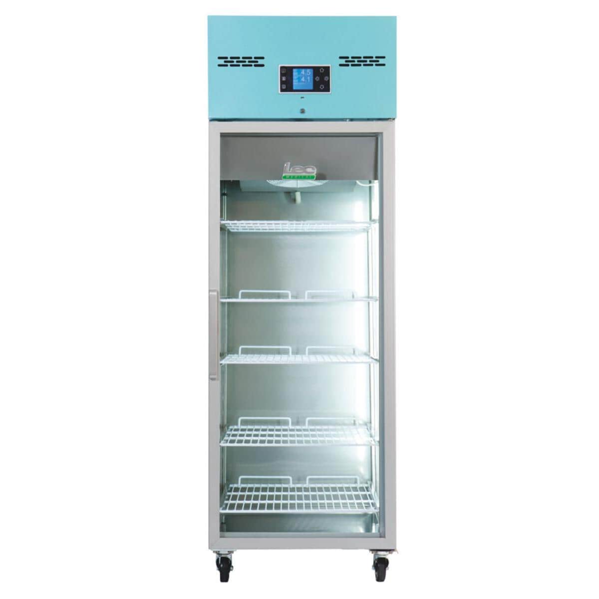 LEC 600L Pharmacy Refrigerator Glass Door
