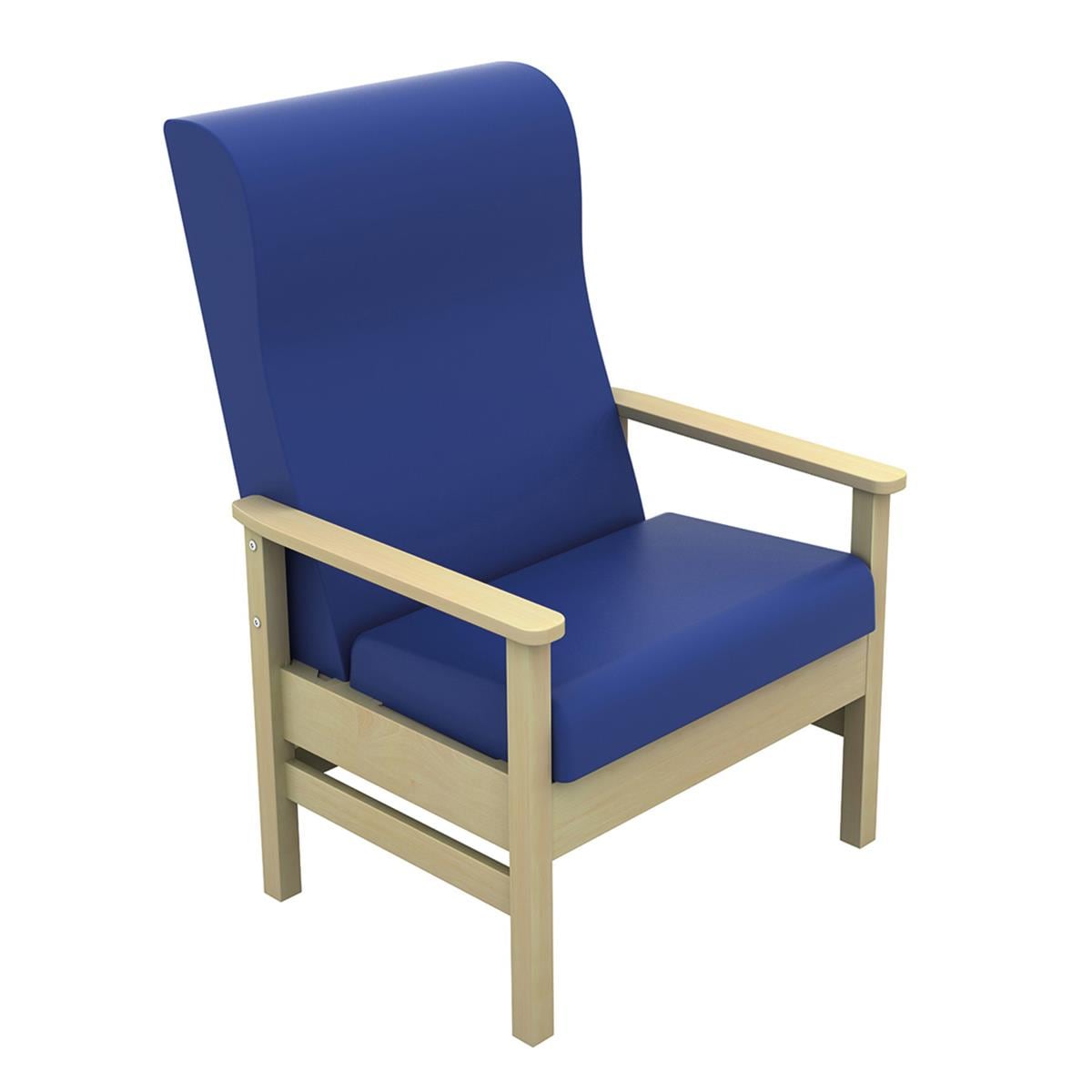 High back hospital discount chair with arms