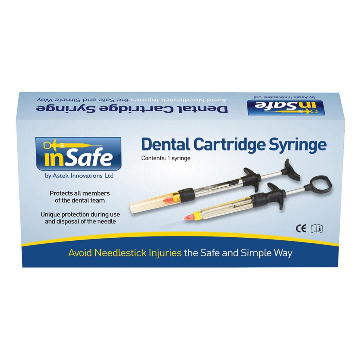 inSafe Syringe Kit 2.2ml O-Ring Asp Thumb Ring 3pk