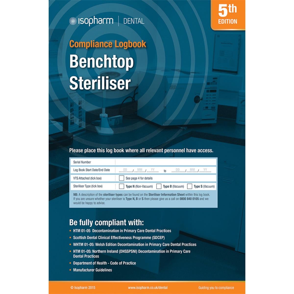 Benchtop Steriliser Compliance Logbook