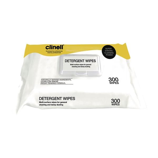 Clinell Economy Detergent Wipes 300pk