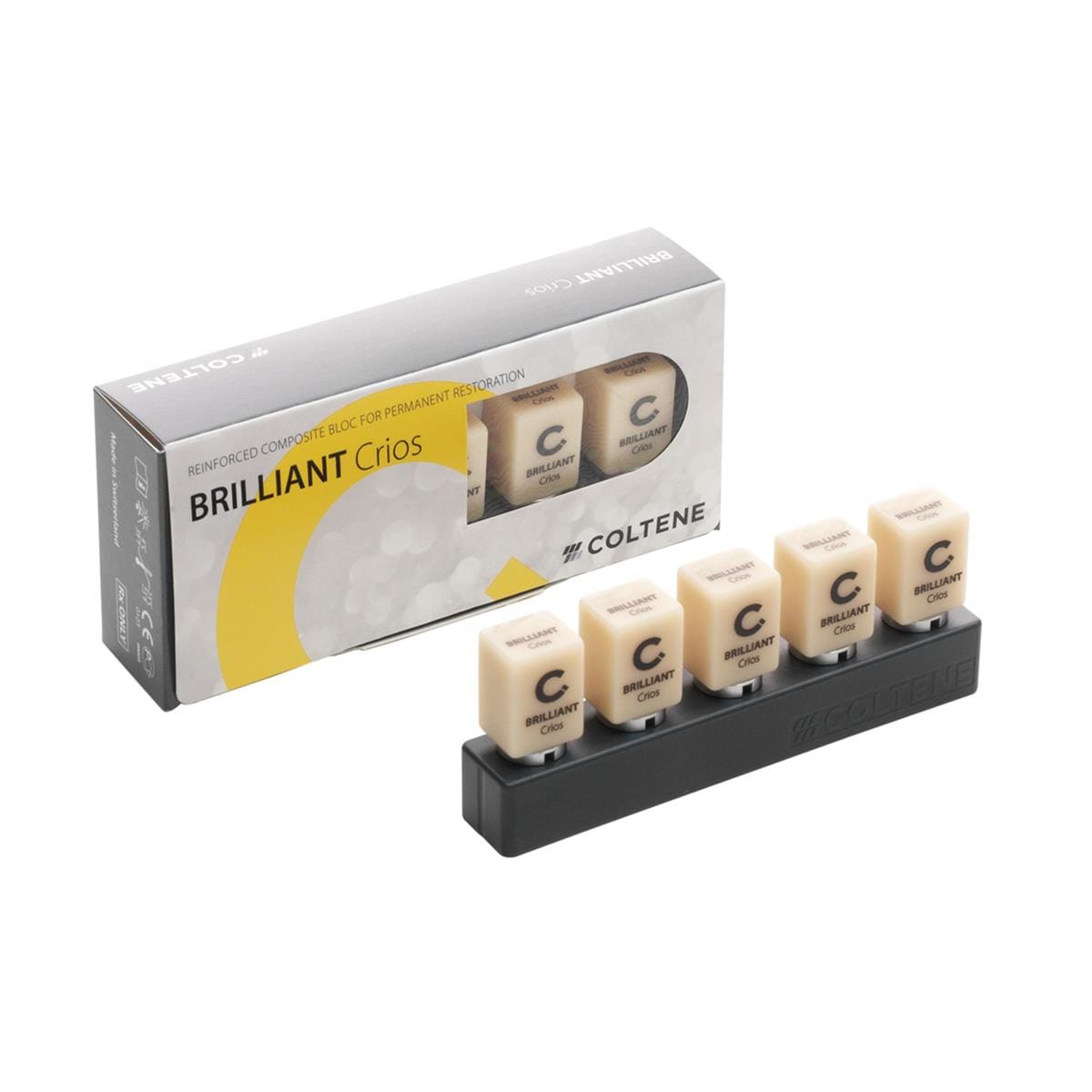 BRILLIANT Crios Block for CEREC/inLab Shade A1 (LT) Low Translucency Size 14 5pk