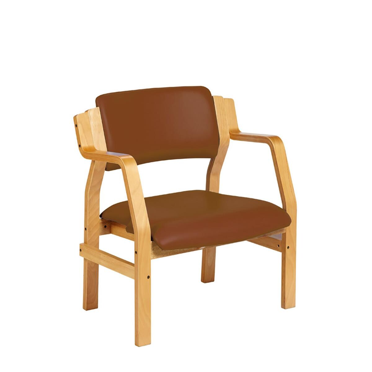 Aurora Bariatric Chair Vinyl Walnut