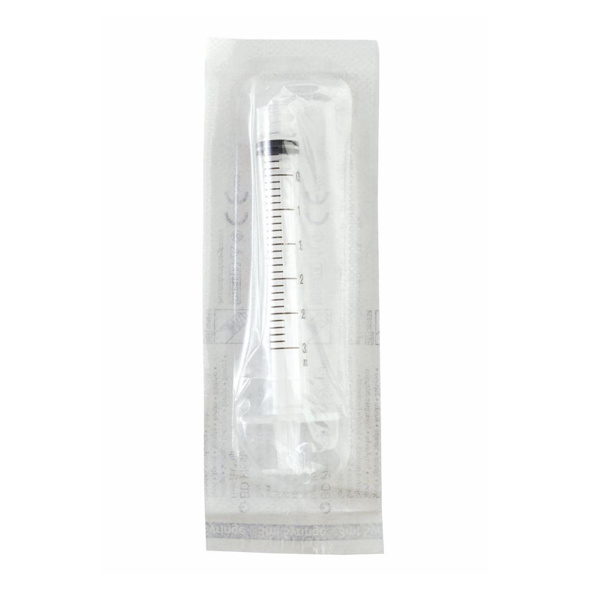 BD Plastipak Syringe Hypodermic Luer 3ml Translucent 200pk