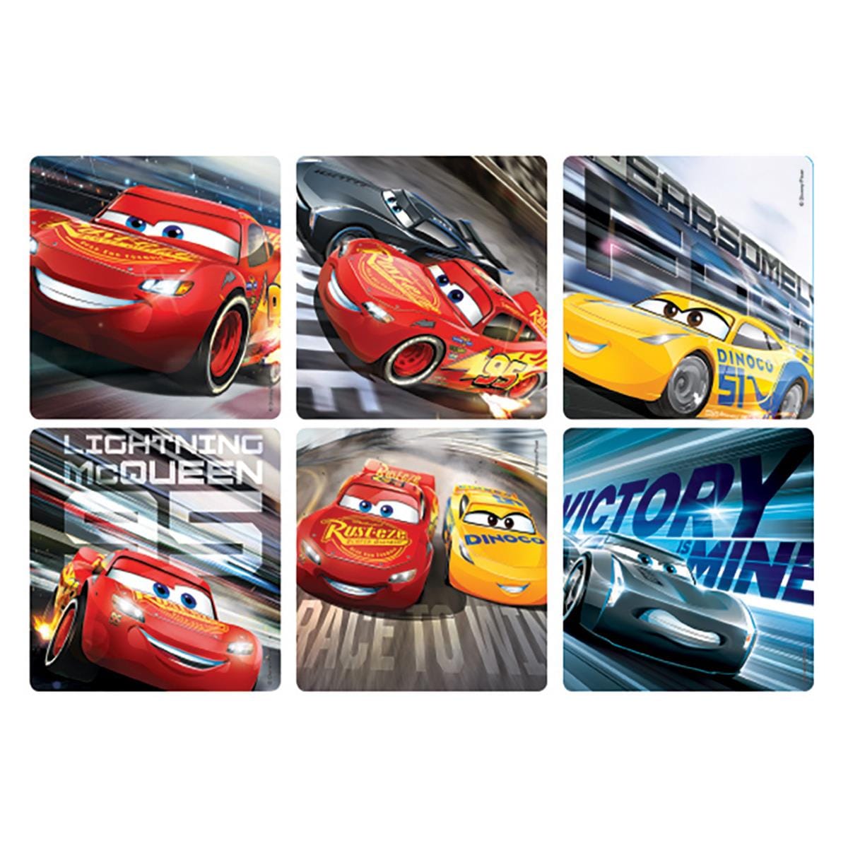 Stickers Cars 3 100pk