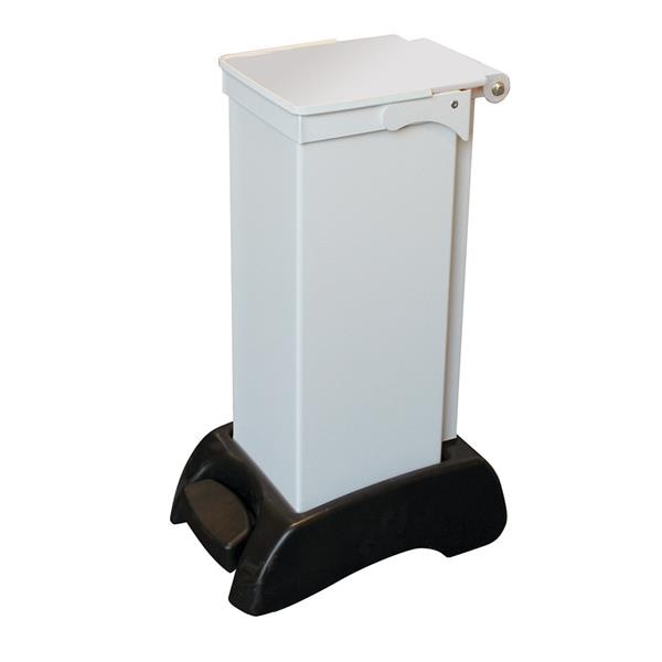 Metal Sack Holder 23L White with White Lid