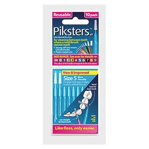 Piksters Interdental Brush Blue Size 5 10 x 10pk