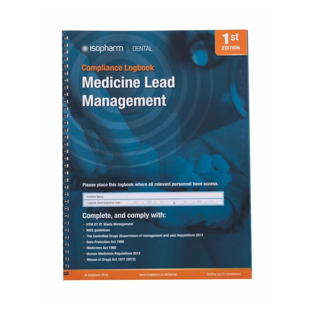 Medicines Lead Management Compliance Logbook