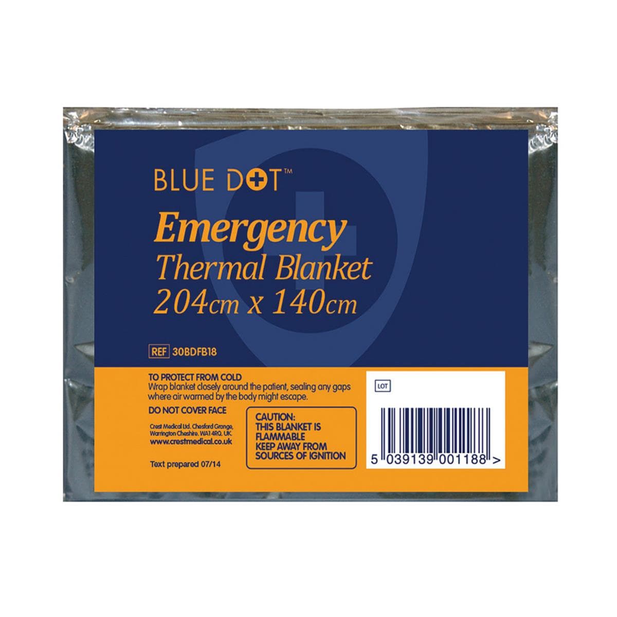 Blue Dot Emergency Thermal Foil Blanket