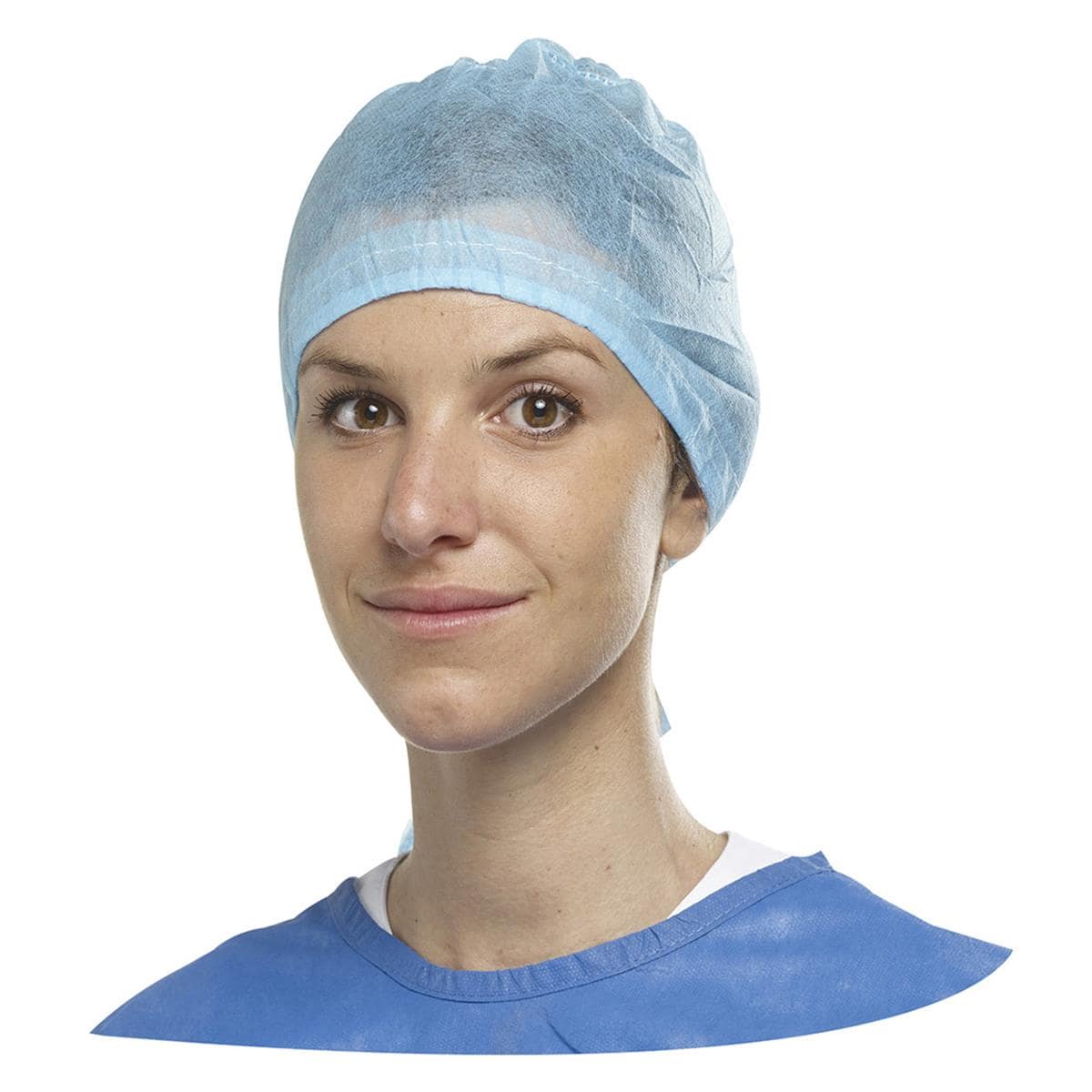 Water-Repellent Cap Non-Sterile Light Blue 100pk