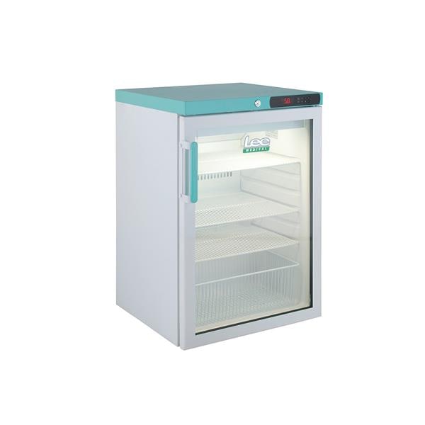 LEC 158L Pharmacy Plus Refrigerator Glass Door with Antibacterial Sliding Drawers