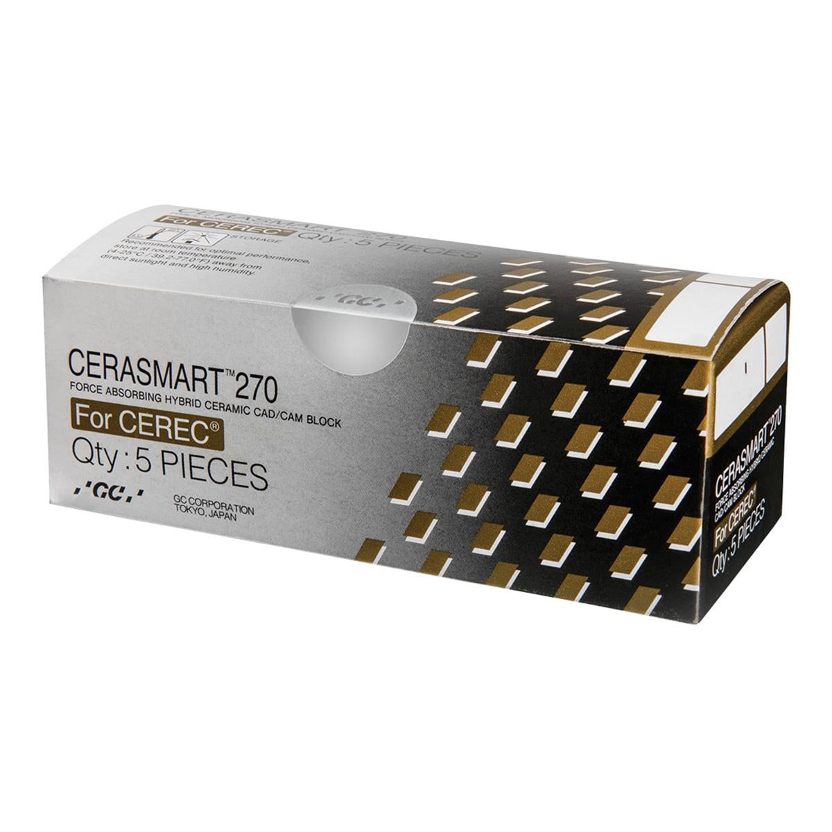 CERASMART 270 Block A1 (HT) High Translucency Size 12 for CEREC 5pk