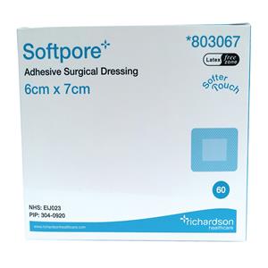 Softpore Dressing 6 x 7cm 60pk