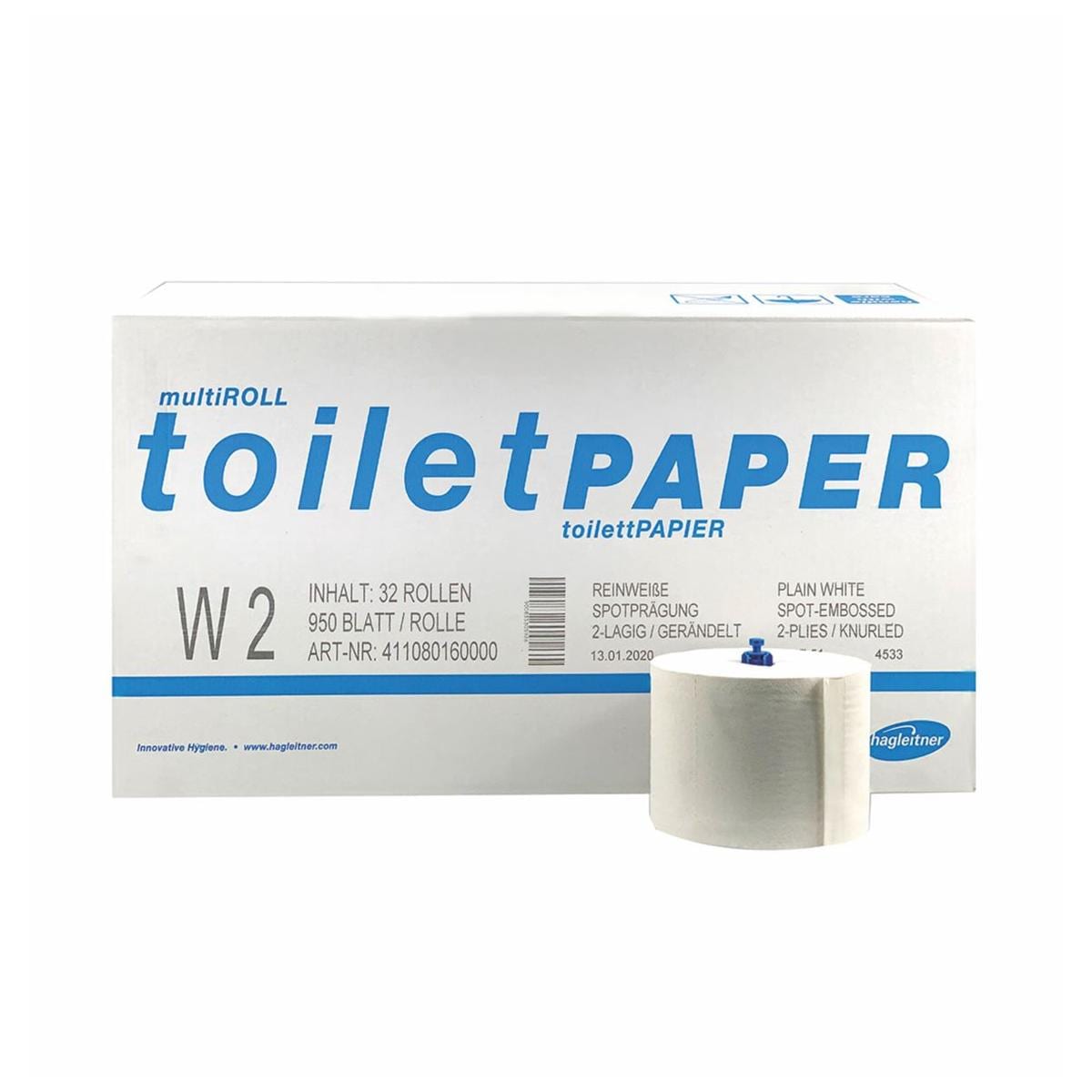 XIBU Toilet Tissue 2-Ply Recycled White Rolls 32pk