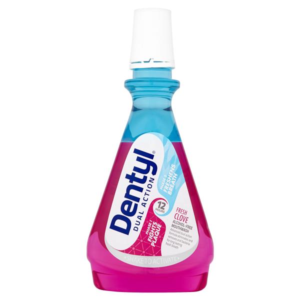 Dentyl Dual Action Clove CPC Mouthwash 500ml 6pk